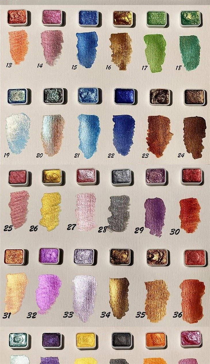 Nail Art Pearlescent Pure Color Watercolor